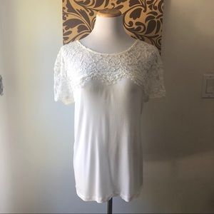 14th and Union Lace and Cotton Top